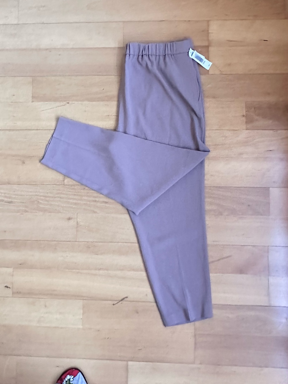 Plus Size - 16 Aritzia Soft Knit Straight-Leg Pants - Mauve
